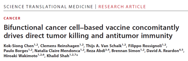 How to transform cancer cells into the cancer vaccine?