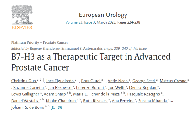 


B7-H3: A new target for prostate cancer immunotherapy

