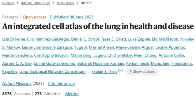 The first human lung cell atlas was born: 2.4 million+ cells were sequenced
