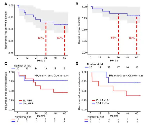 Nivolumab neoadjuvant therapy: 80% of lung cancer patients survived 5 years after surgery