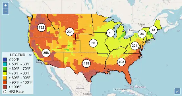 Data reveals a surge in heat-related illnesses in the United States this summer
