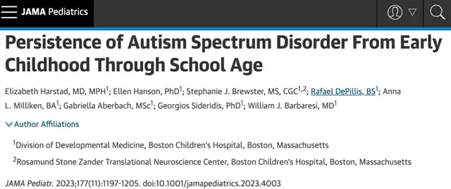 40% of Early Diagnosed Autism Cases No Longer Meet Criteria by Age 6