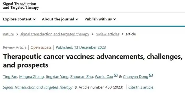 Advances  Challenges and Prospects in Therapeutic Cancer Vaccines: A Comprehensive Overview