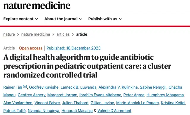Algorithm-based Consultation Reduces Pediatric Antibiotic Prescription Rates