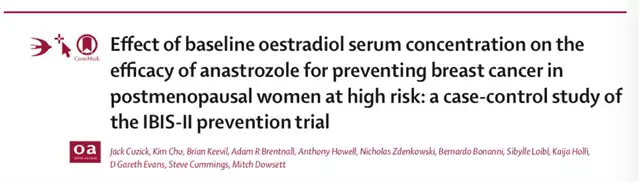 Estradiol's Role in Anastrozole Efficacy for Breast Cancer Prevention
