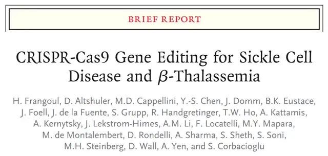 FDA Approves Milestone CRISPR Gene-Editing Therapy for β-Thalassemia Treatment