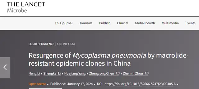 Why is Mycoplasma pneumoniae Epidemic Only Spreading in China?