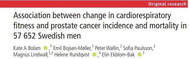 3% Increase in Cardiorespiratory Health Linked to 35% Lower Prostate Cancer Risk