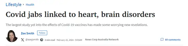 COVID-19 Vaccines Linked to 13 Serious Side Effects: Heart Brain and Nerve Damage Reported